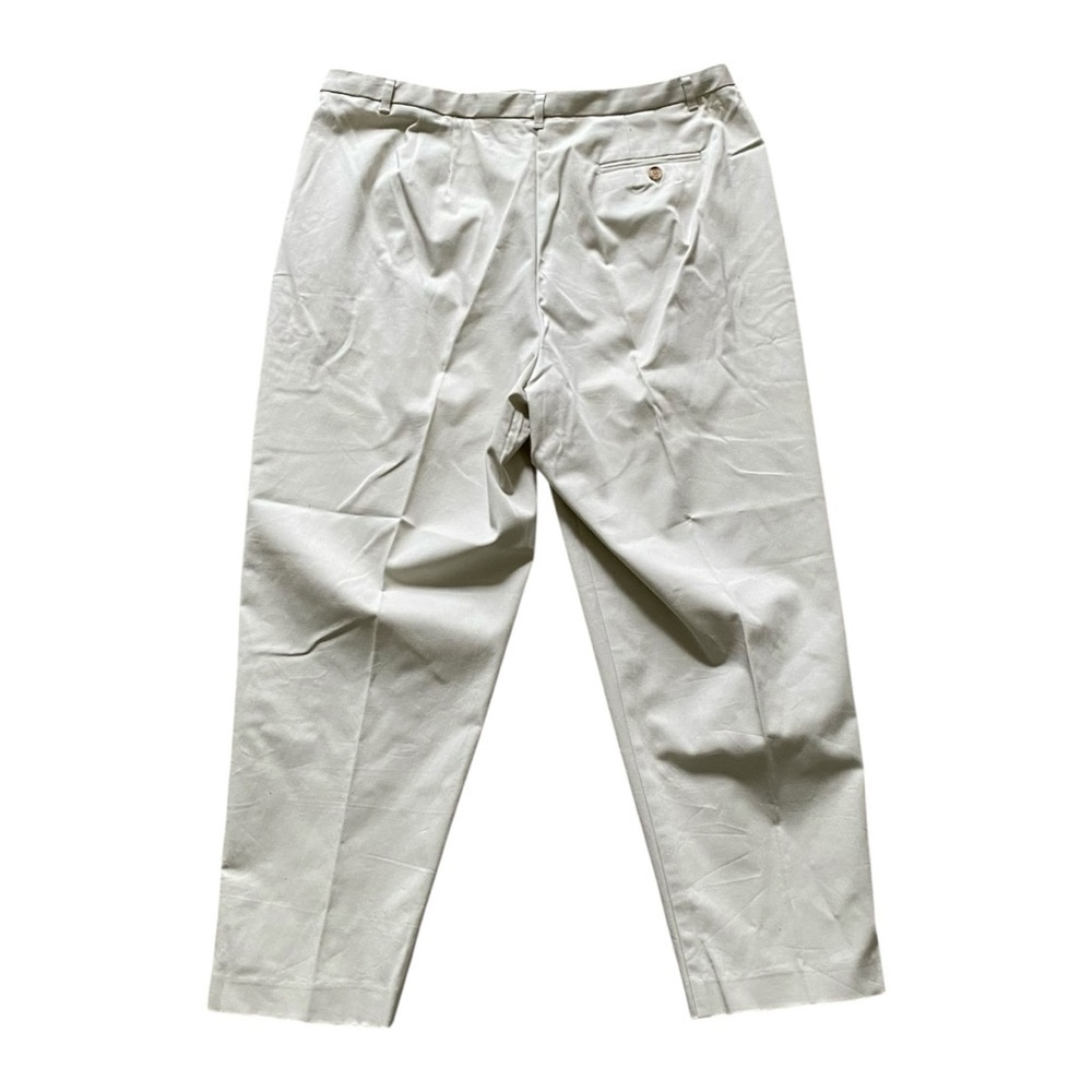 VTG ~ 1990s ~ Talbots ~ Beige Linen Pants ~ Ankle Length ~ Summer ~ Size 18 - Picture 2 of 5